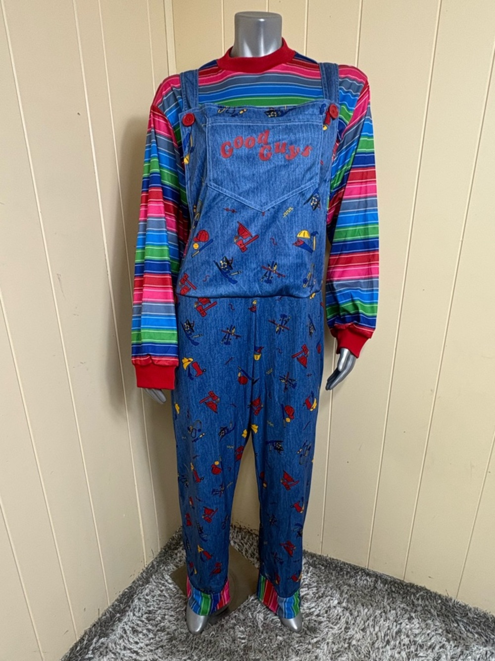 Spirit Halloween Adult Chucky Costume Size Large L / XL Child's Play Horror